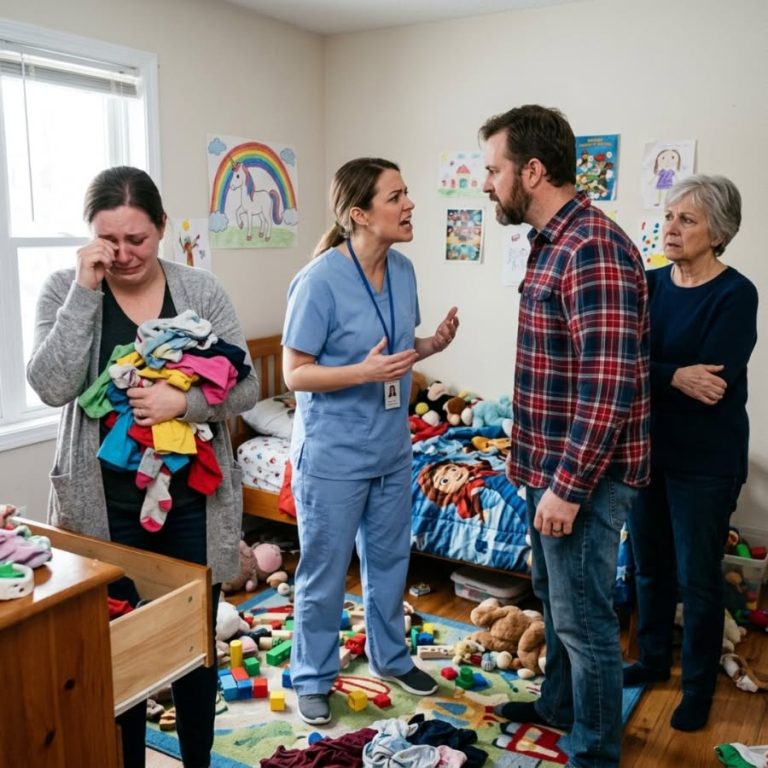 Tras Un Doble Turno En El Hospital, Entré Y Mi Hija De Siete Años No Estaba. Mi Madre Dijo: «votamos. Tú No Tienes Derecho A Opinar», Mientras Mi Hermana Vaciaba La Habitación De Mi Hija Como Si Estuviera En Pleno Ataque. No Grité. Mantuve La Calma, Y ​​lo Que Dije A Continuación Las Aterrorizó